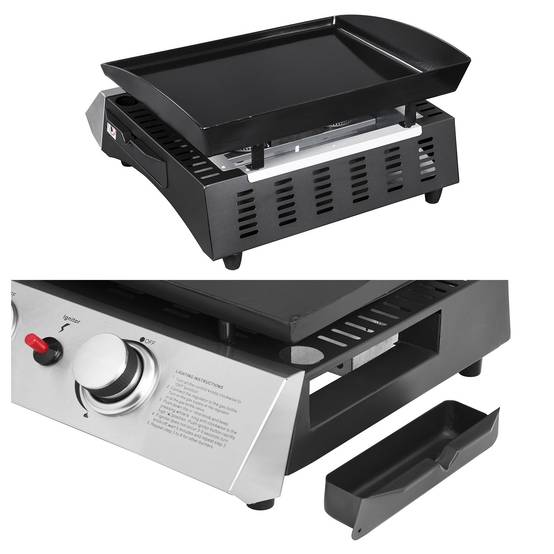 Plancha au gaz MALA - 2 brûleurs 5kW - HAPPY GARDEN - Imagen 3