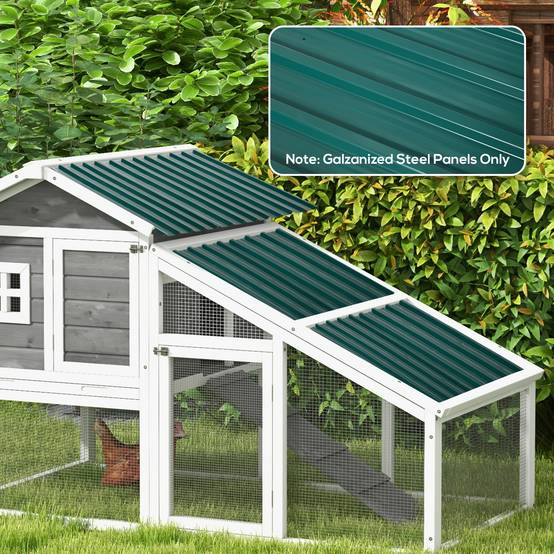PANGIVO - Abri de jardin acier galvanisé vert 129 x 45 x 0,03 cm - PANGIVO - Image 4
