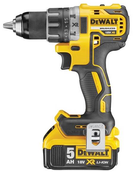 Perceuse visseuse compacte DEWALT 18V 5.0Ah XR + 2 batteries, chargeur en coffret - DCD791P2 - Image 2