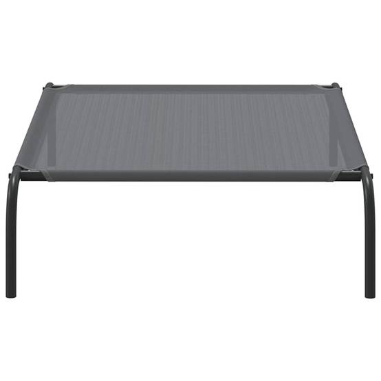 Lit pour chien surélevé textilène respirant pour intérieur extérieur Gris 110x65cm – ComfortXL Pet Living - Image 5