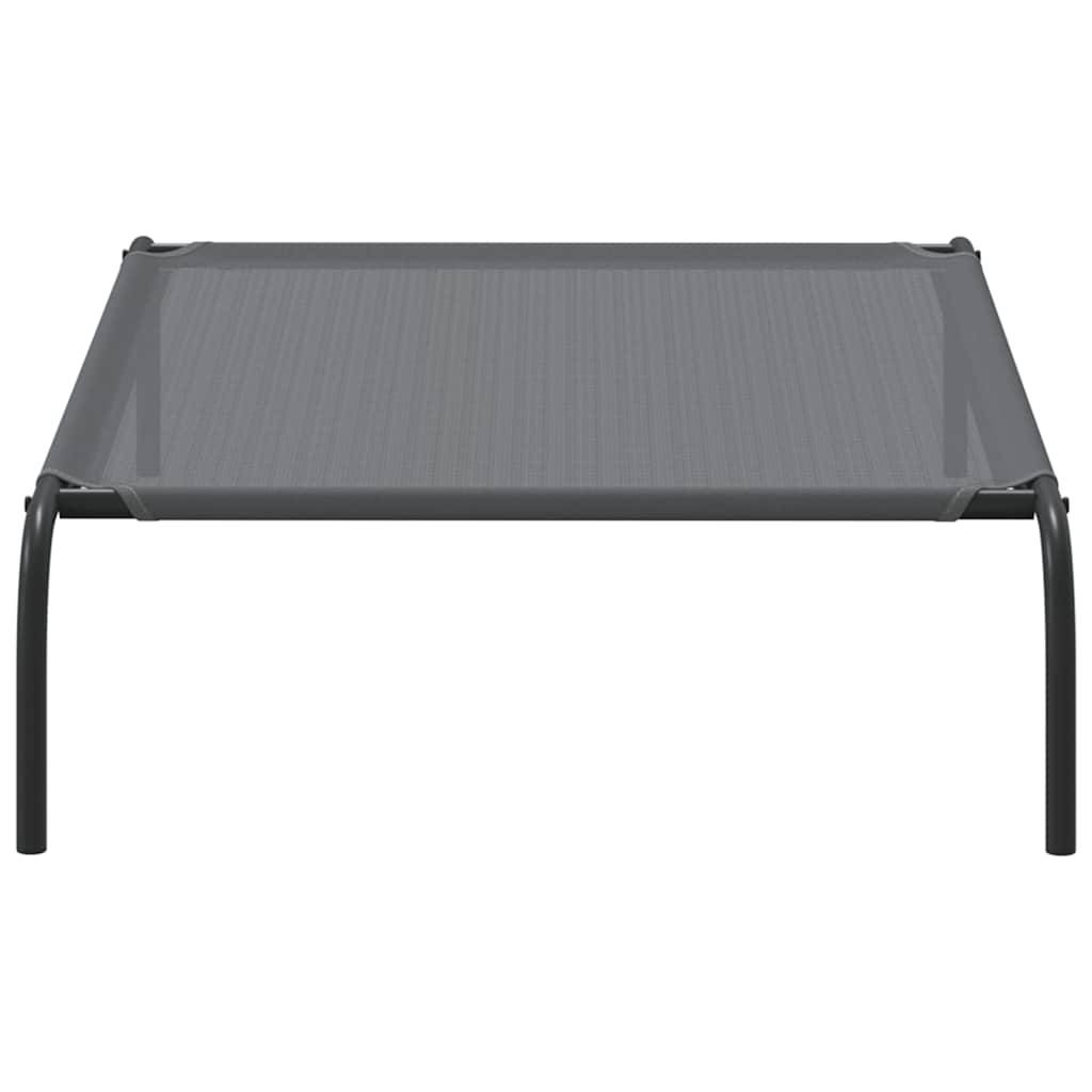 Lit pour chien surélevé textilène respirant pour intérieur extérieur Gris 110x65cm – ComfortXL Pet Living - Image 5