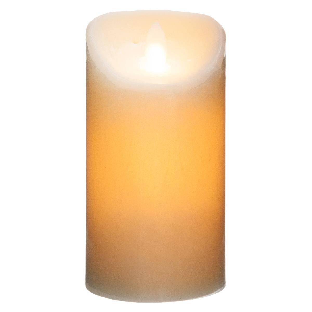 Atmosphera - Bougie LED ronde H.20cm blanc chaud - Atmosphera Créateur d'intérieur - Imagen 3