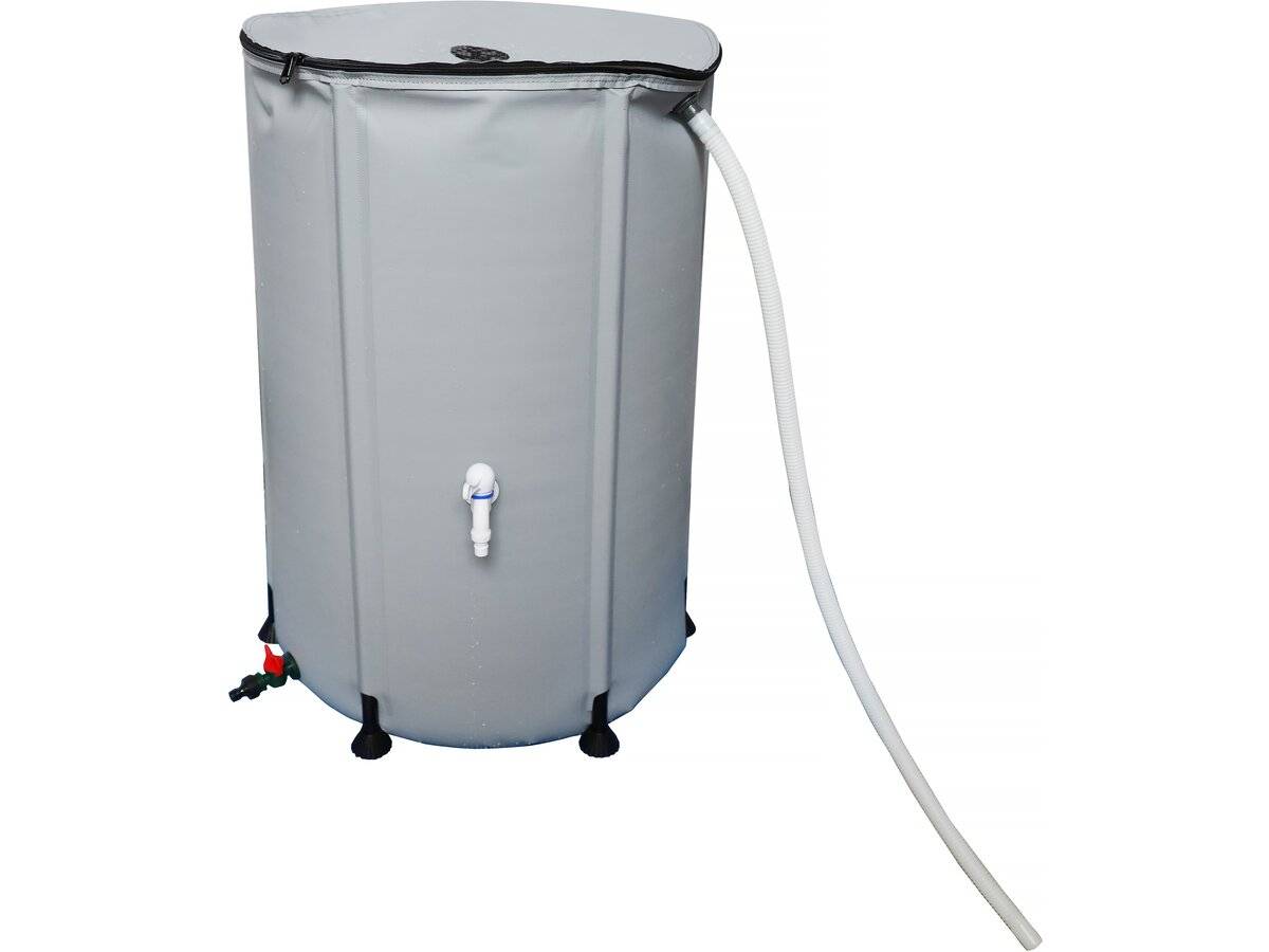 Habitat Et Jardin - Récupérateur D'eau Souple En Pvc 500 L - Gris -habitat Et Jardin - Imagen 1