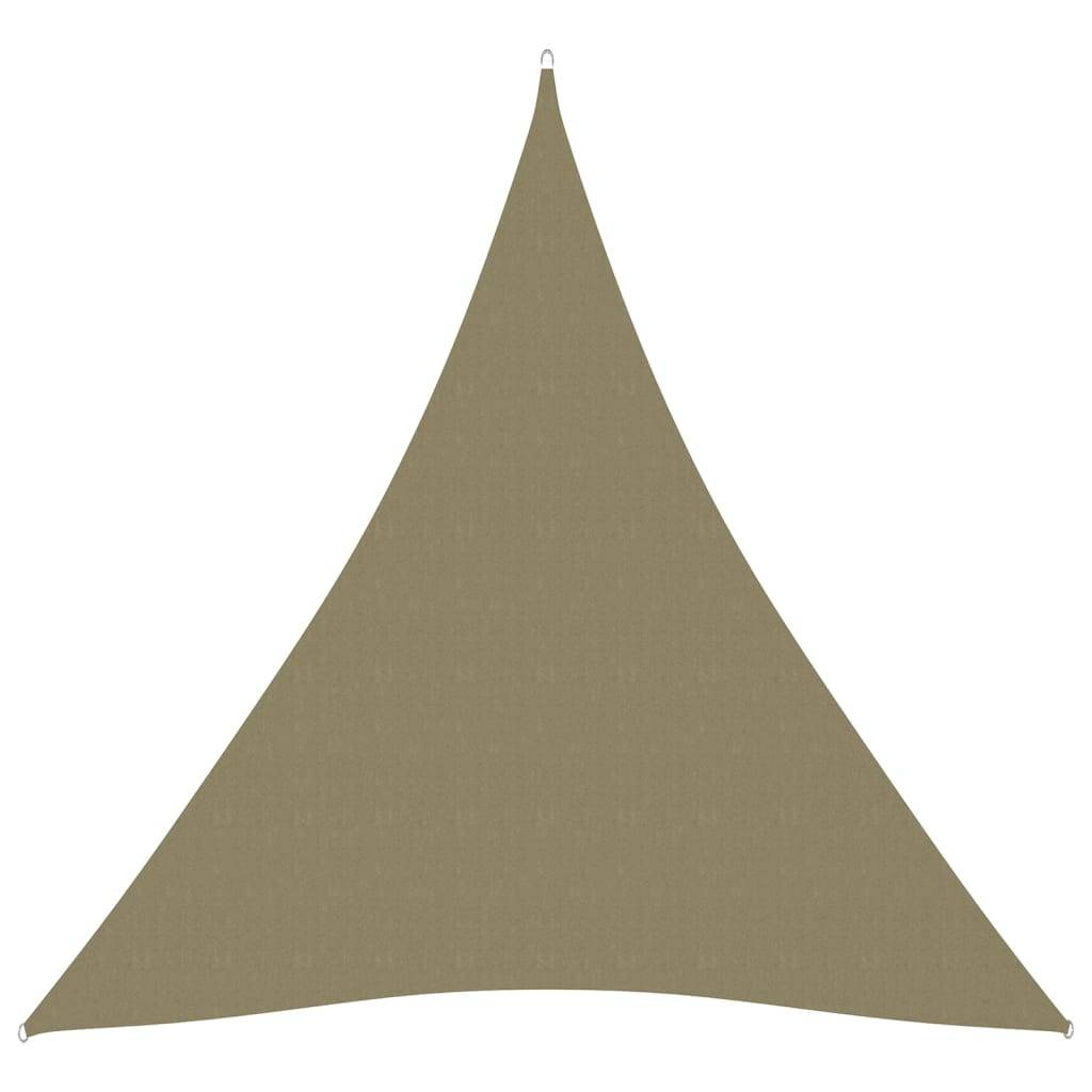 Helloshop26 - Voile toile d'ombrage parasol tissu oxford triangulaire 3 x 4 x 4 m beige - Imagen 1
