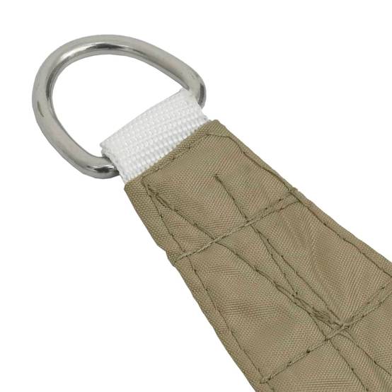 Helloshop26 - Voile toile d'ombrage parasol tissu oxford triangulaire 3 x 4 x 4 m beige - Imagen 4
