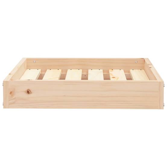 Lit pour chien bois de pin naturel 51.5 x 44 x 9 cm - PANGIVO - Image 4