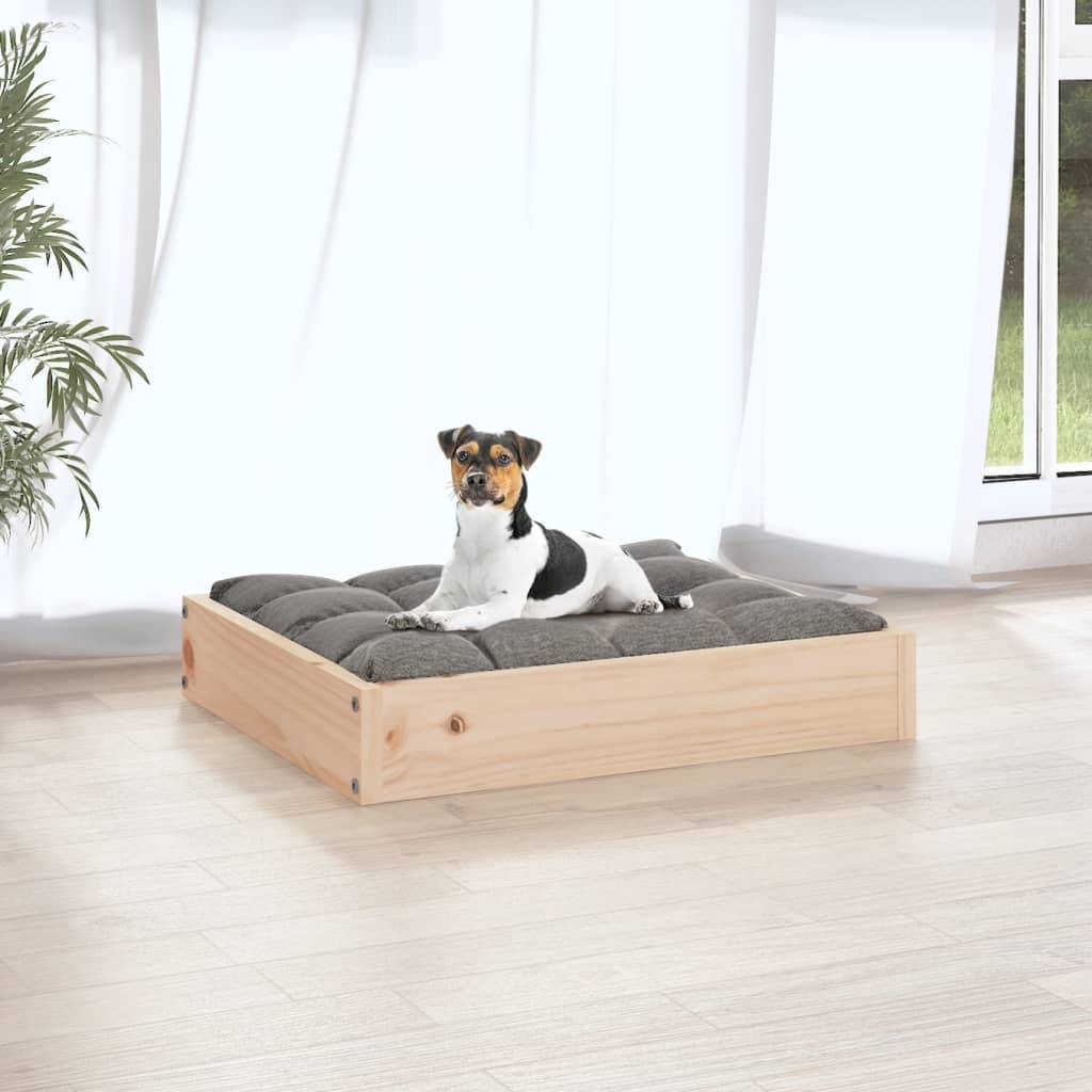 Lit pour chien bois de pin naturel 51.5 x 44 x 9 cm - PANGIVO - Image 3
