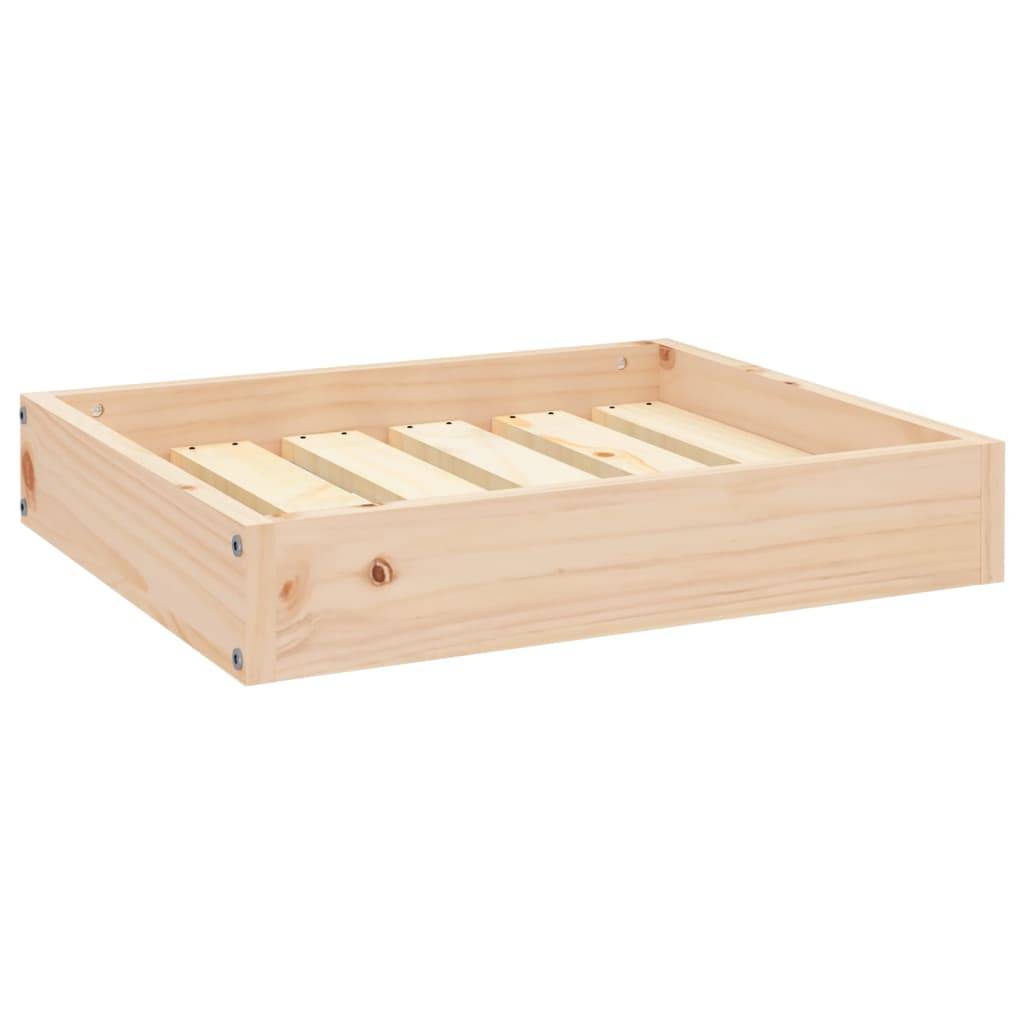 Lit pour chien bois de pin naturel 51.5 x 44 x 9 cm - PANGIVO - Image 2