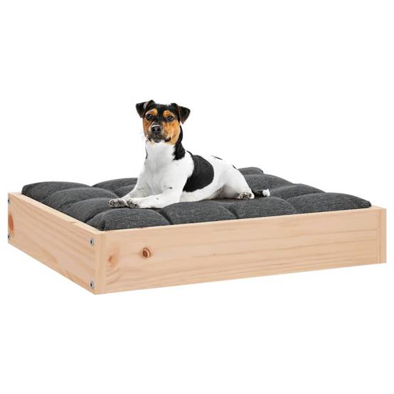 Lit pour chien bois de pin naturel 51.5 x 44 x 9 cm - PANGIVO - Image 6