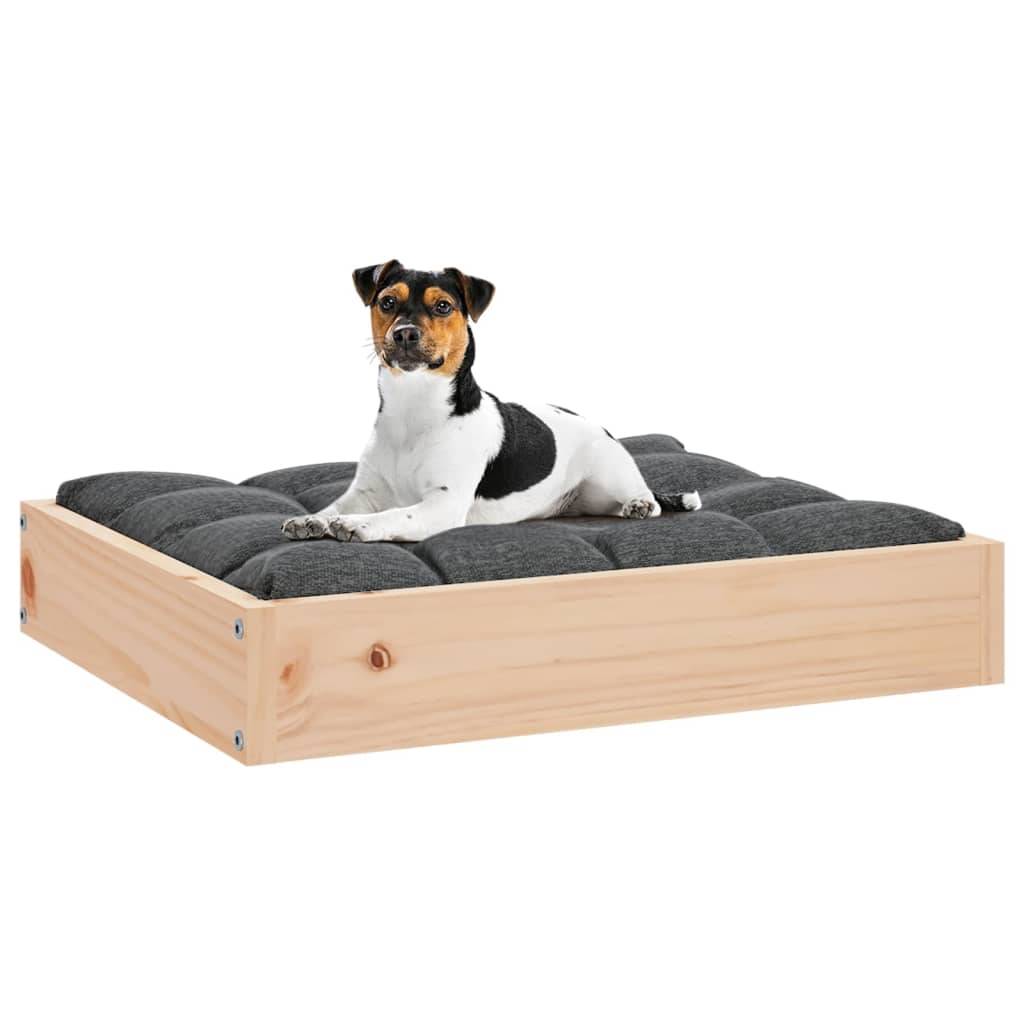 Lit pour chien bois de pin naturel 51.5 x 44 x 9 cm - PANGIVO - Image 6