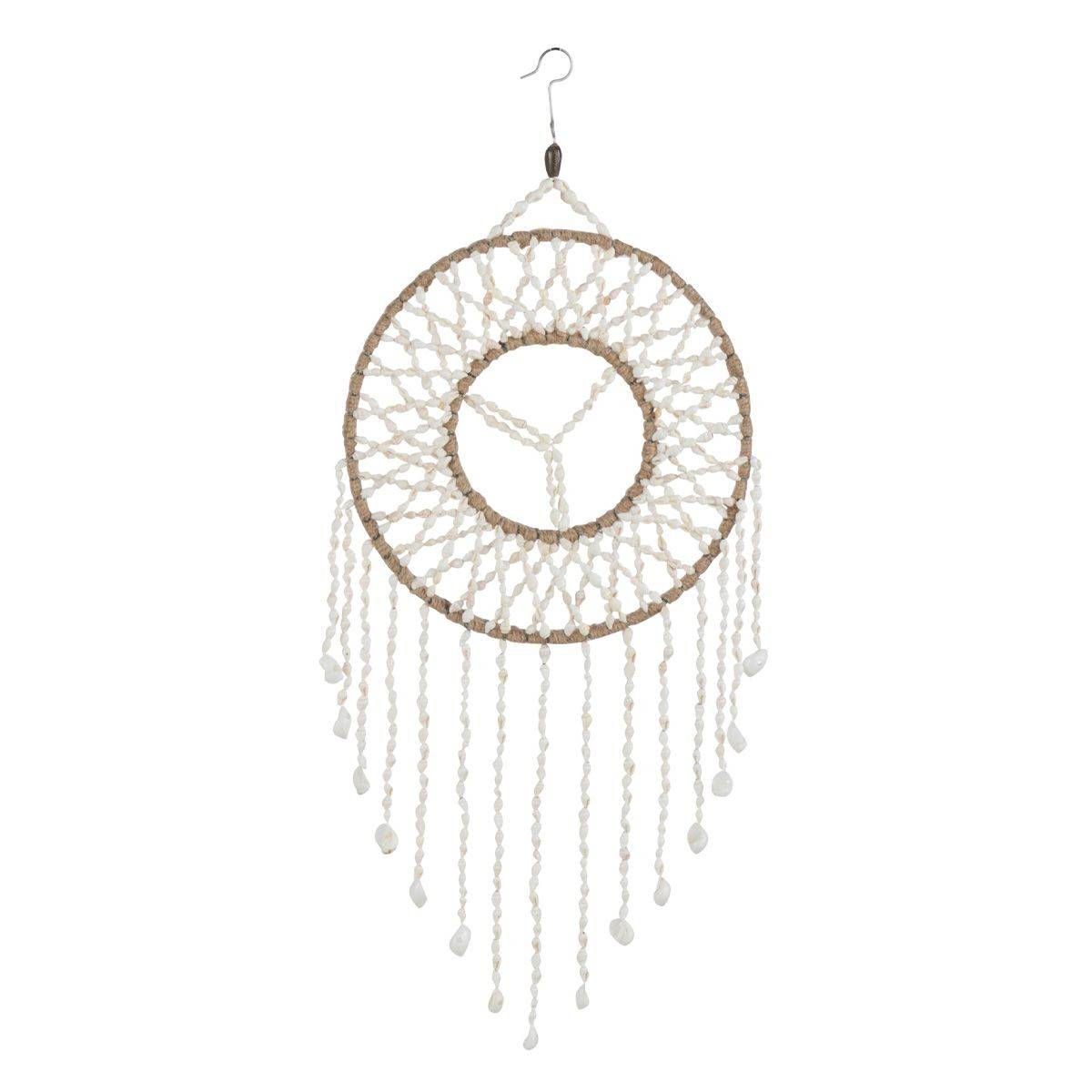 Attrape-Rêves Mandala "Coquillage" 50cm Blanc