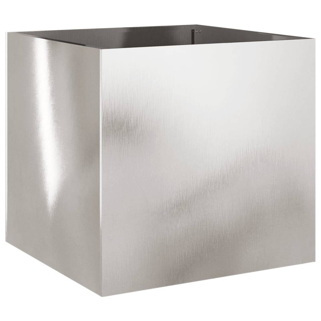 Jardinières lot de 2 acier inoxydable argenté 49 x 47 x 46 cm - PANGIVO - Image 7