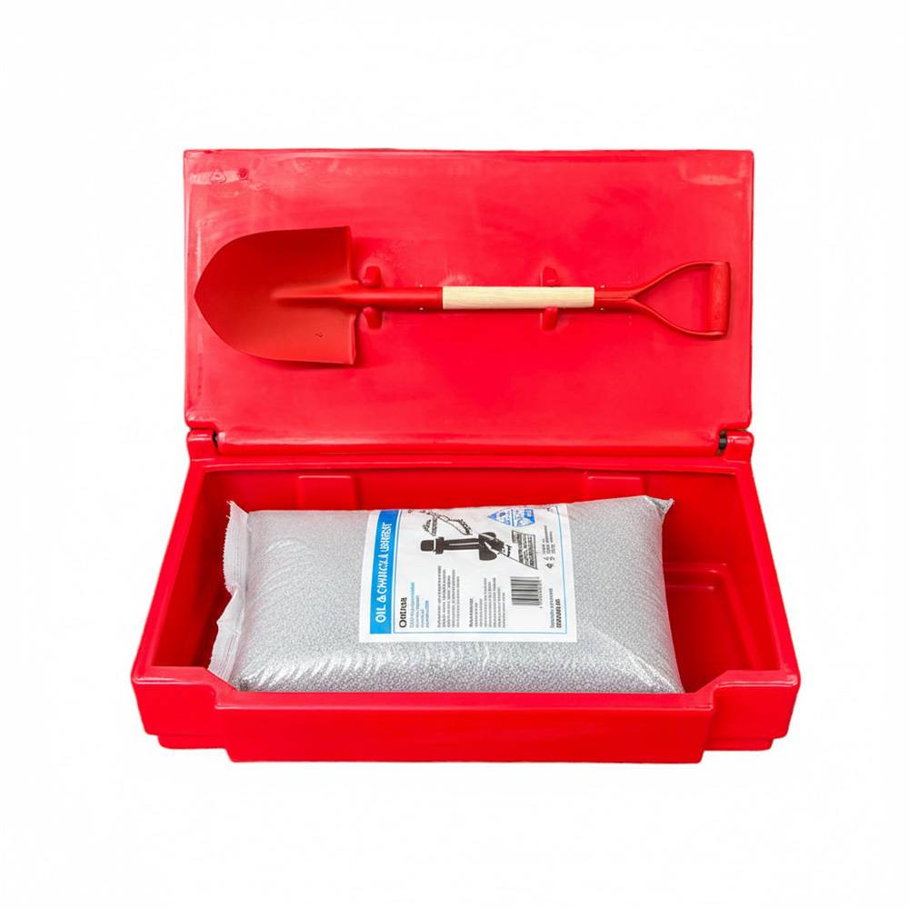Bac à sable incendie/ à sel de déneigement 50l+pelle-plast'up rotomoulage - Imagen 2