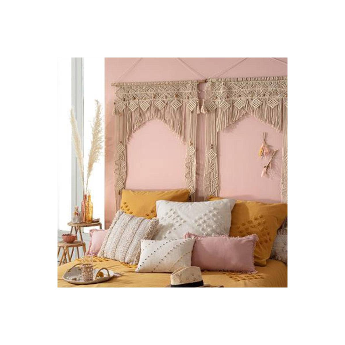 Atmosphera - Rideau Fil forme Arche Macramé en Coton 90 x 200 cm - Imagen 4