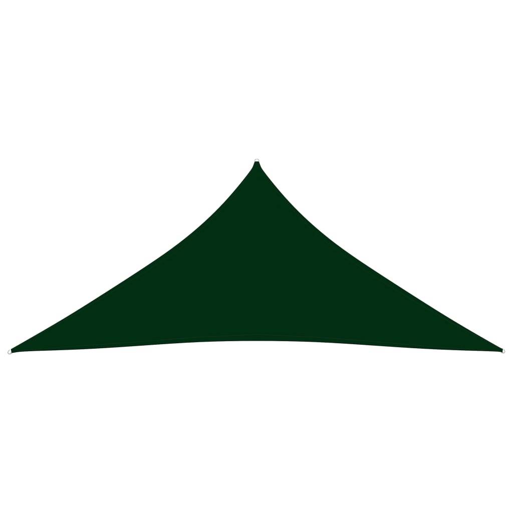 Helloshop26 - Voile toile d'ombrage parasol tissu oxford triangulaire 4 x 4 x 4 m vert foncé - Imagen 2