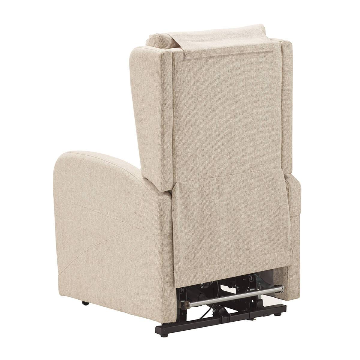 ALTOBUY - Fauteuil Relax Releveur Electrique Beige Clair avec Roulettes - SEVILLE - Image 10