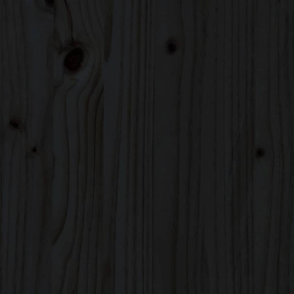 Vidaxl - Lit pour chien Noir 51,5x44x9 cm Bois de pin solide vidaXL 820850 - Imagen 6