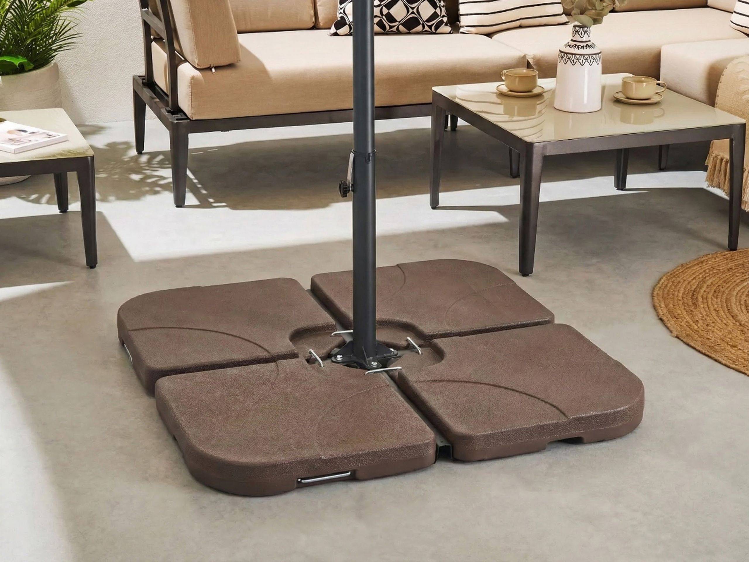 Beliani - Accessoires de parasol Matière synthétique Taupe CARIA - Beliani - Imagen 1