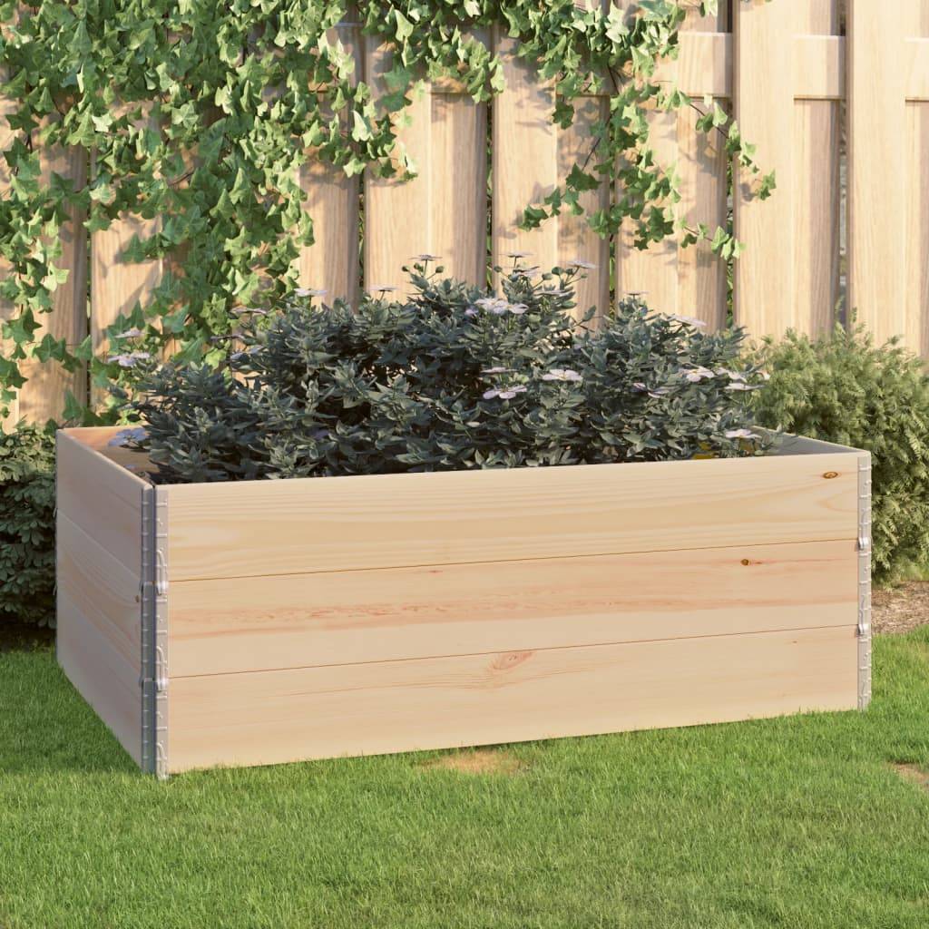 Vidaxl - Jardinières surélevées 3 pcs 100x150 cm Bois de pin solide vidaXL 3055171 - Image 1