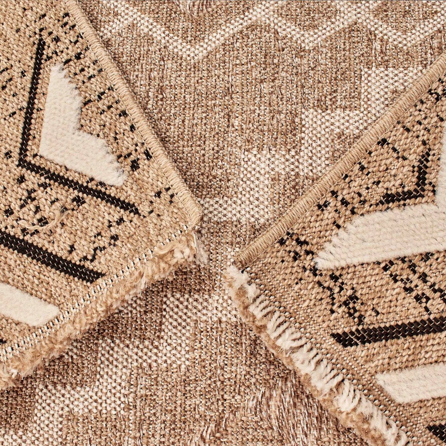 Autre - Tapis intérieur et extérieur en polypropylène marron 60x180cm - Imagen 4