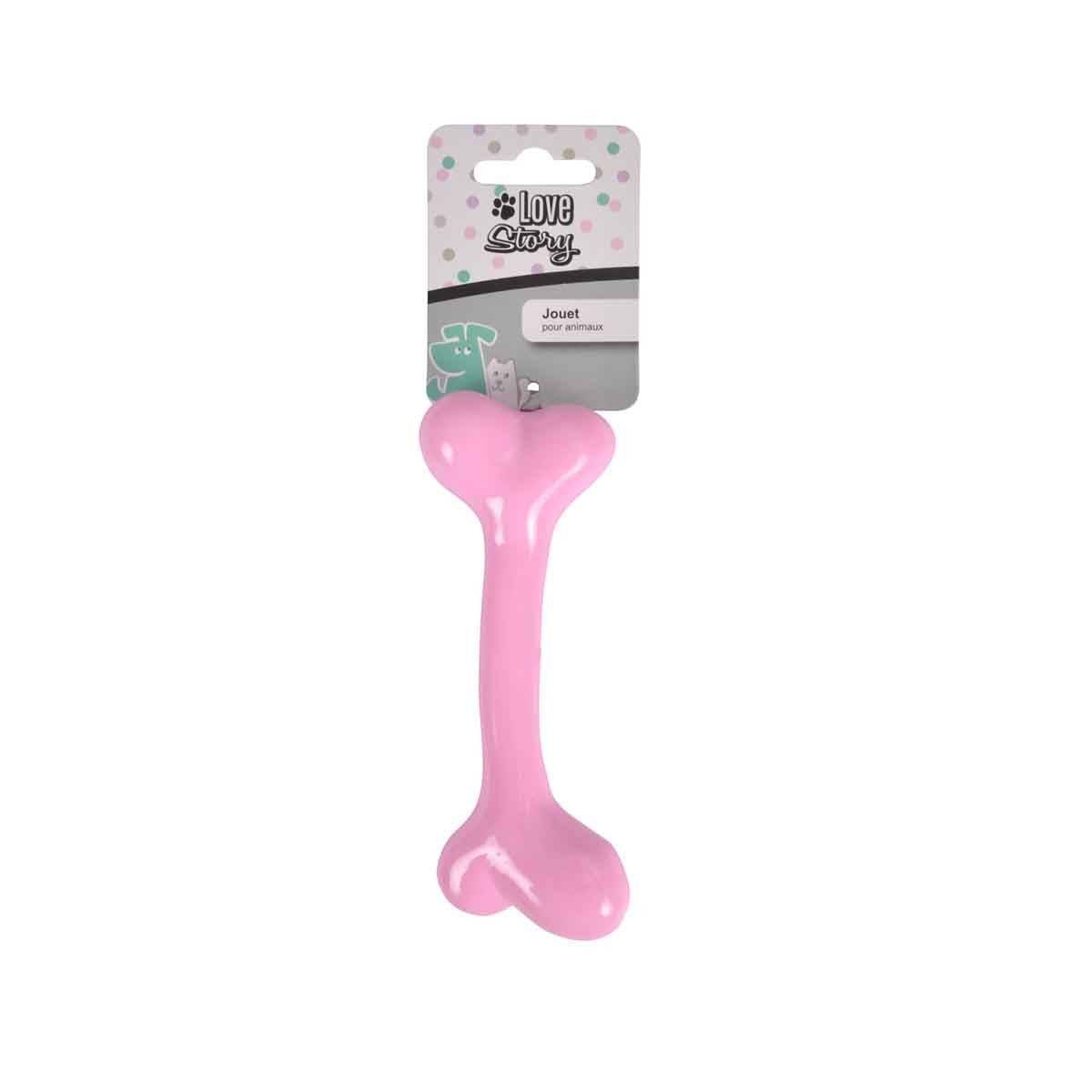 Jouet pour Chien Os "Puppy" 14cm Rose - Image 3