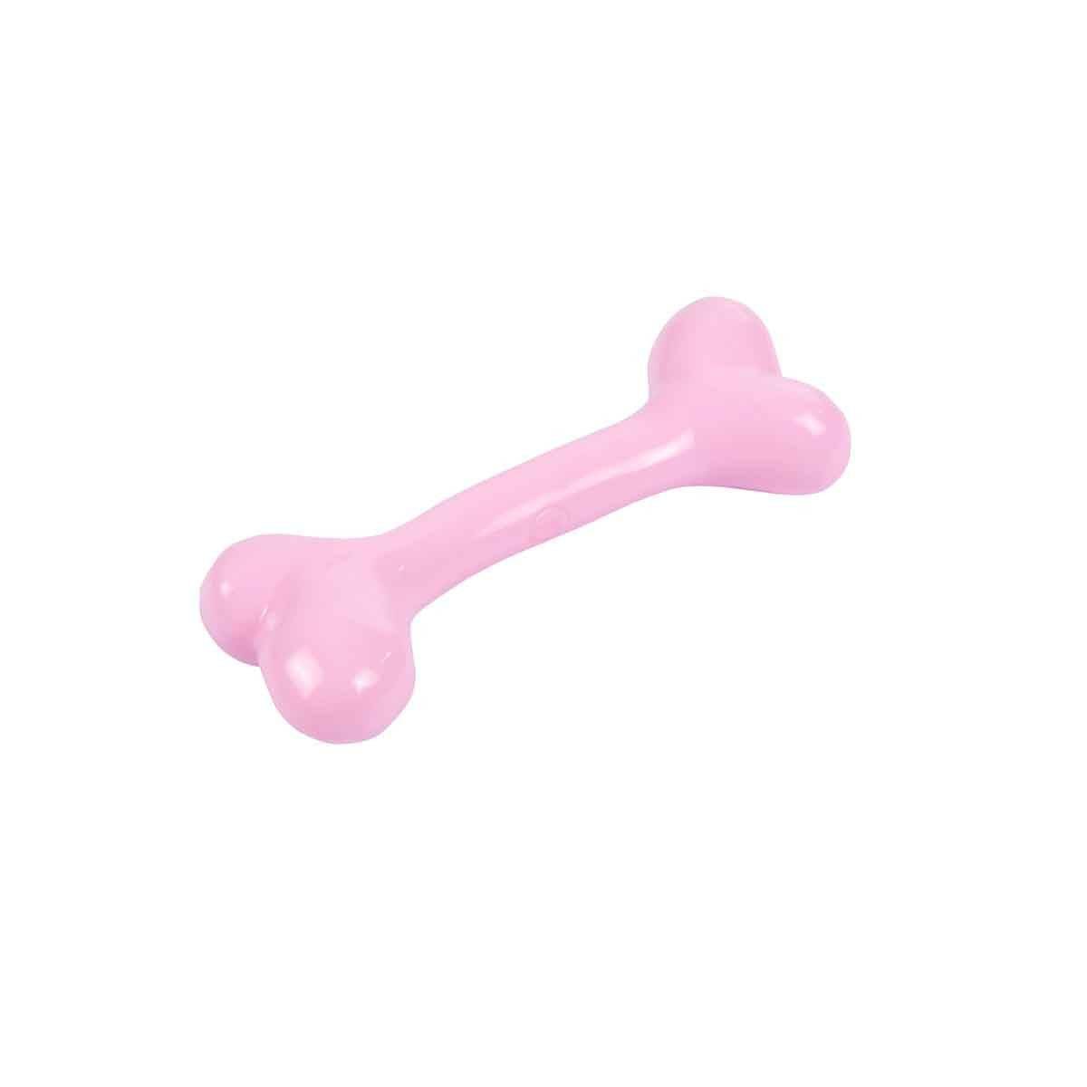 Jouet pour Chien Os "Puppy" 14cm Rose - Image 1