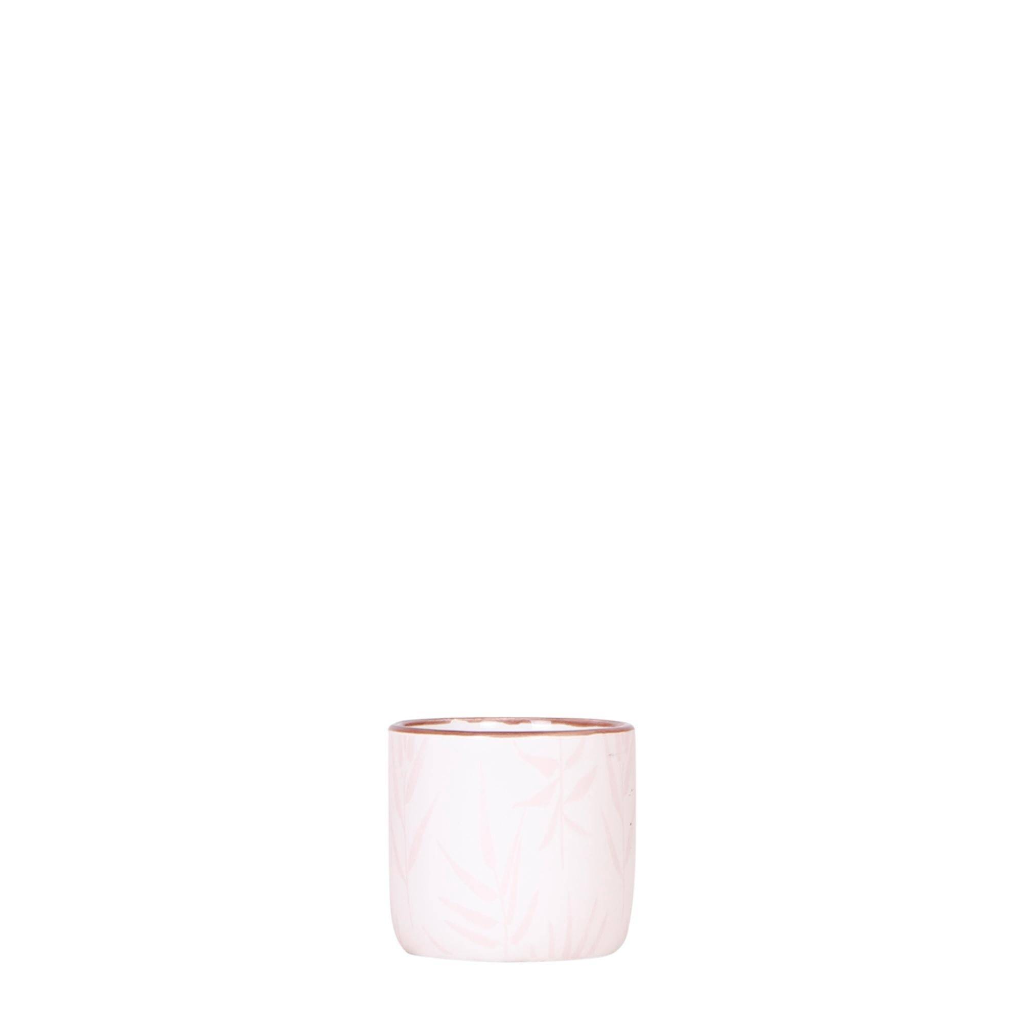 Pot Leaf rose frais avec feuilles pastel- La Green Touch - Imagen 1