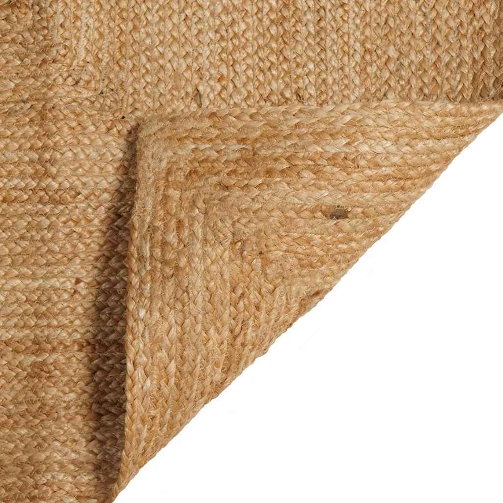 Long Tapis de Passage en Jute Artisanal Ambiance Rustique pour Entrée et Séjour Pliable Beige 80 x 250 cm – ComfortXL Outdoor Living - Image 6