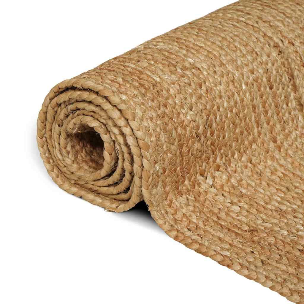 Long Tapis de Passage en Jute Artisanal Ambiance Rustique pour Entrée et Séjour Pliable Beige 80 x 250 cm – ComfortXL Outdoor Living - Image 4
