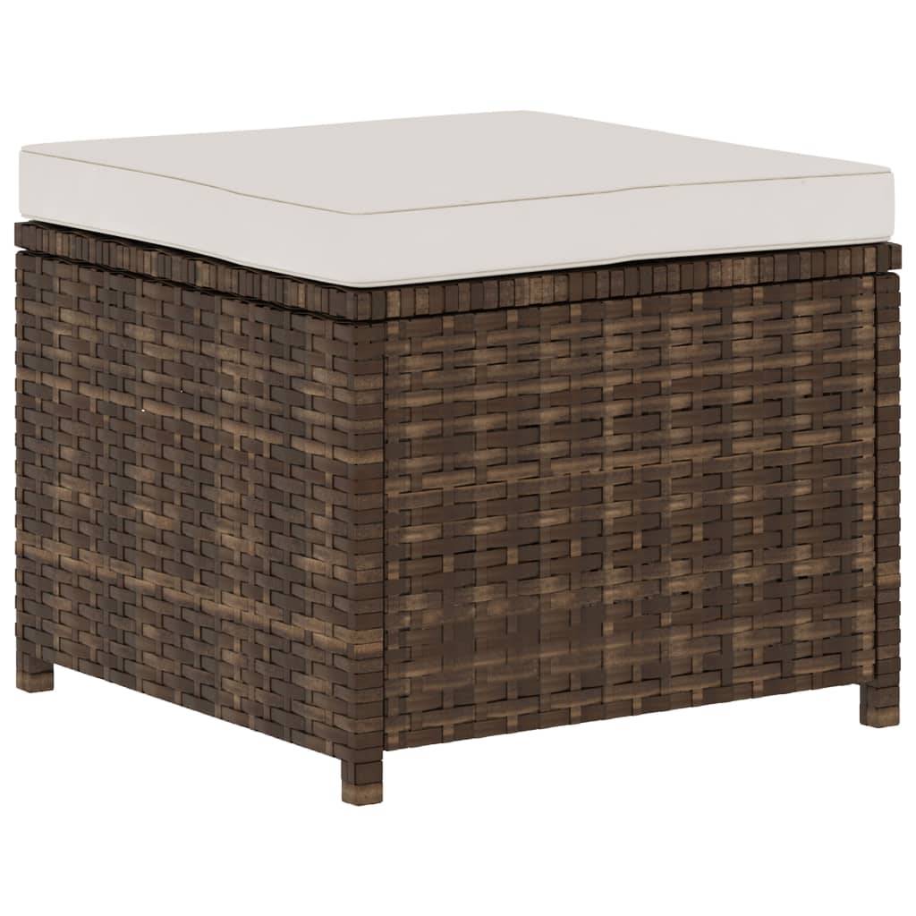 Vidaxl - Salon de jardin 5 pcs avec coussins Résine tressée Marron vidaXL 48133 - Imagen 8