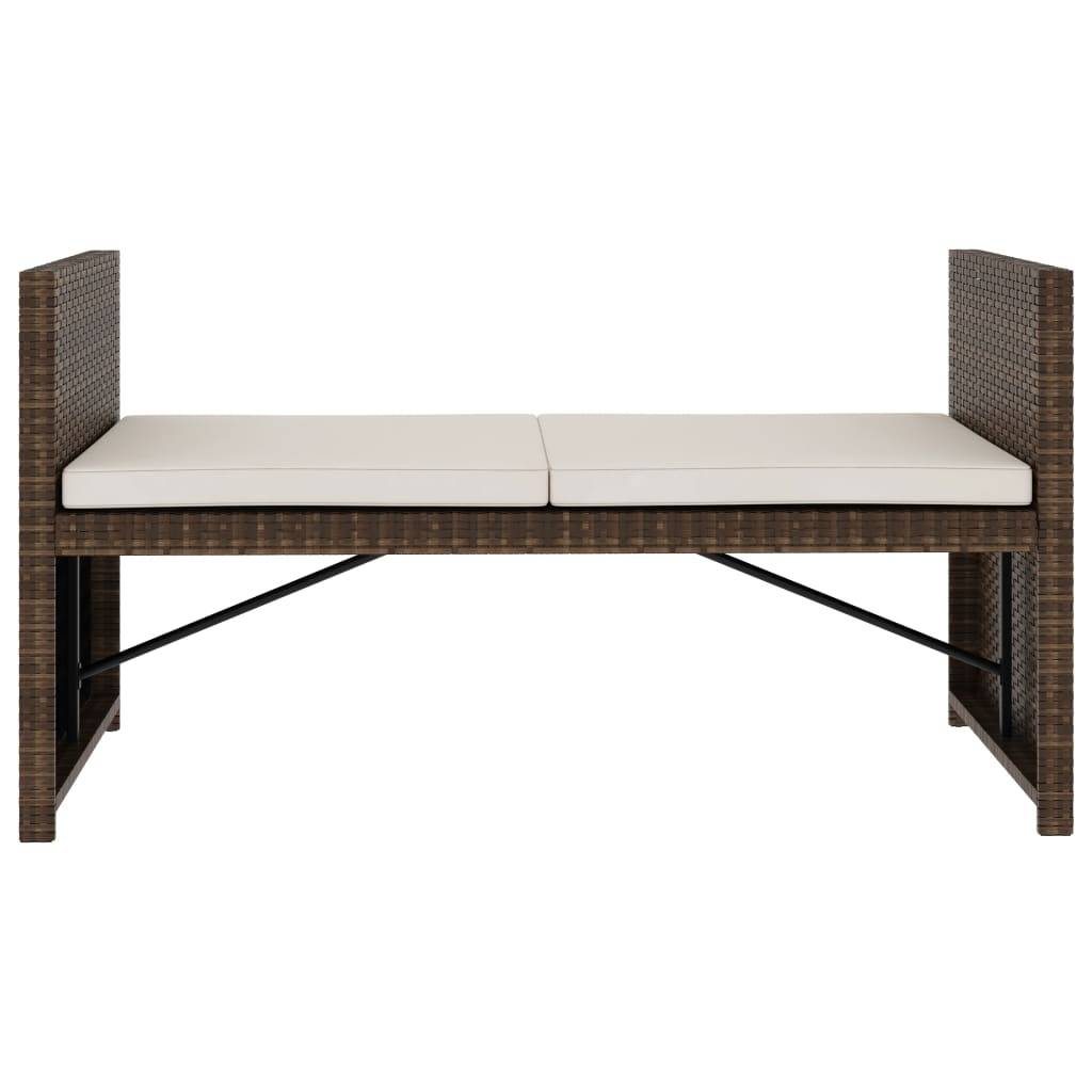 Vidaxl - Salon de jardin 5 pcs avec coussins Résine tressée Marron vidaXL 48133 - Imagen 7