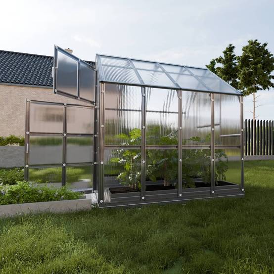 KLASIKA GREENHOUSES - Serre KLASIKA HOUSE 2,35 x 2,12 m (4,98 m²), 6 mm avec revêtement en polycarbonate - Image 3