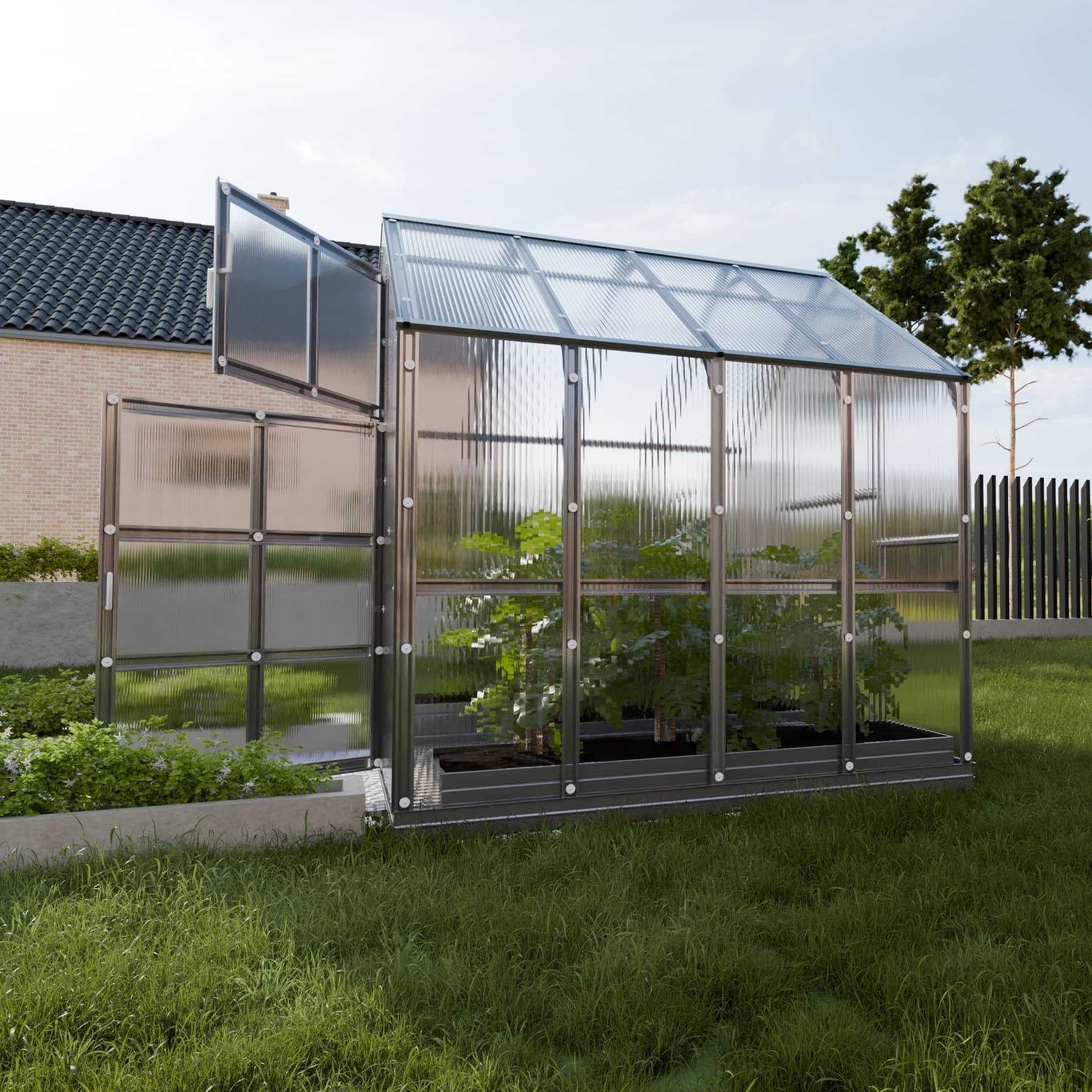 KLASIKA GREENHOUSES - Serre KLASIKA HOUSE 2,35 x 2,12 m (4,98 m²), 6 mm avec revêtement en polycarbonate - Image 3