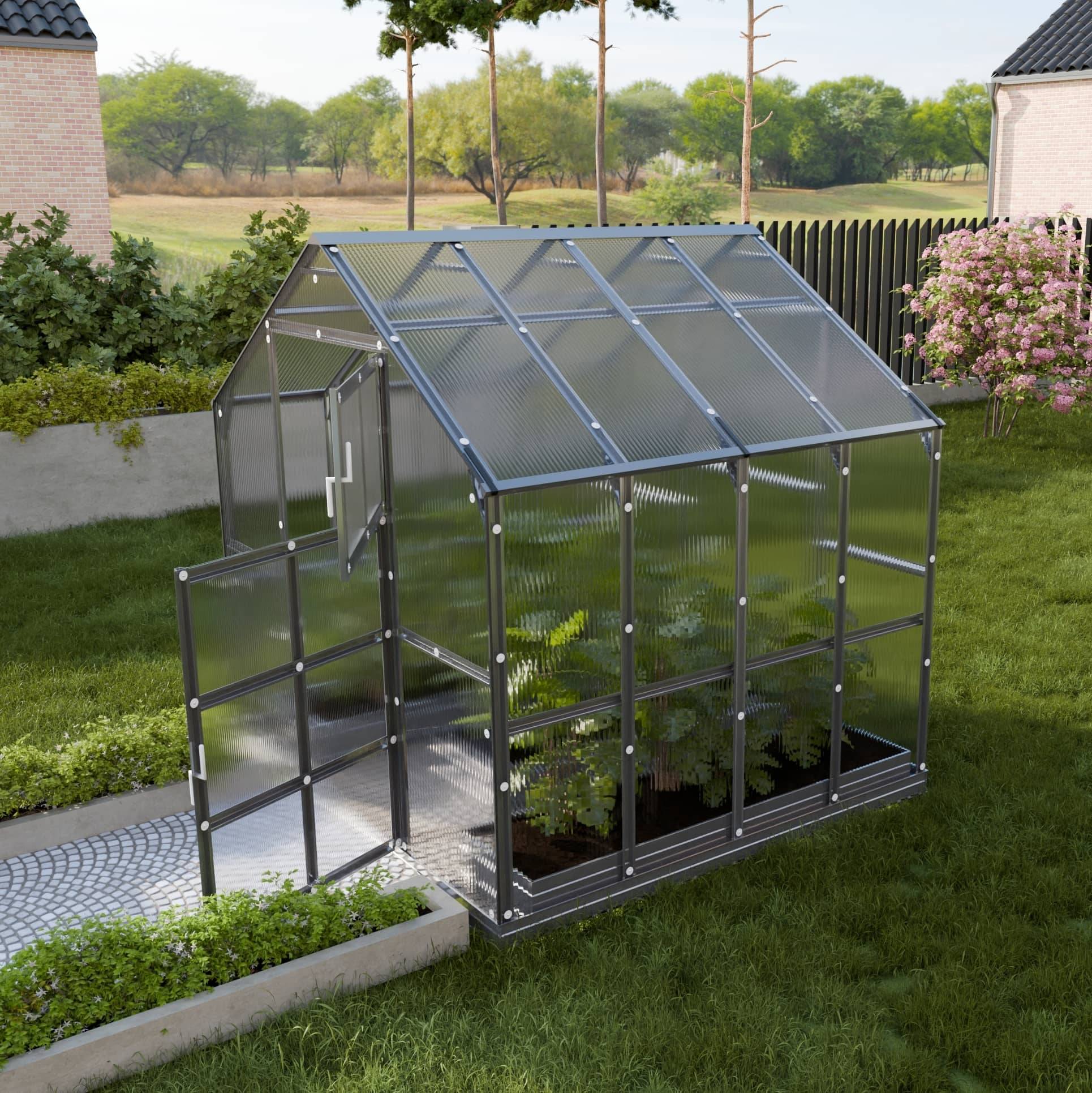 KLASIKA GREENHOUSES - Serre KLASIKA HOUSE 2,35 x 2,12 m (4,98 m²), 6 mm avec revêtement en polycarbonate - Image 2