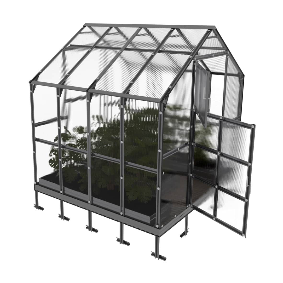 KLASIKA GREENHOUSES - Serre KLASIKA HOUSE 2,35 x 2,12 m (4,98 m²), 6 mm avec revêtement en polycarbonate - Image 6