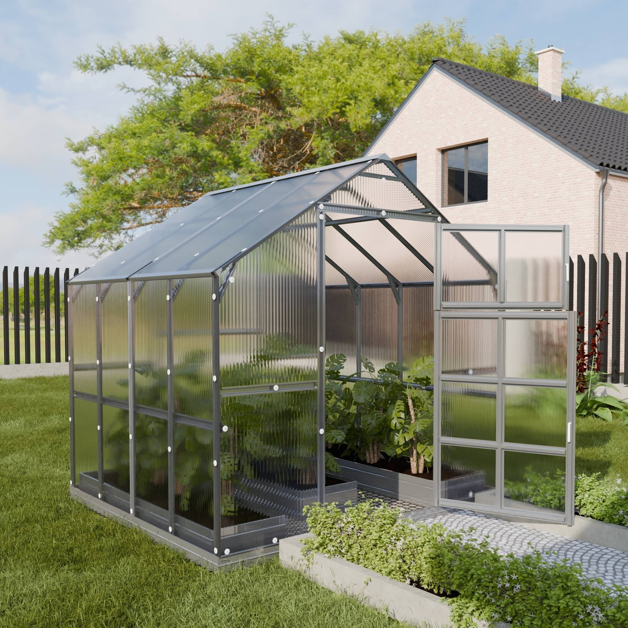 KLASIKA GREENHOUSES - Serre KLASIKA HOUSE 2,35 x 2,12 m (4,98 m²), 6 mm avec revêtement en polycarbonate - Image 1