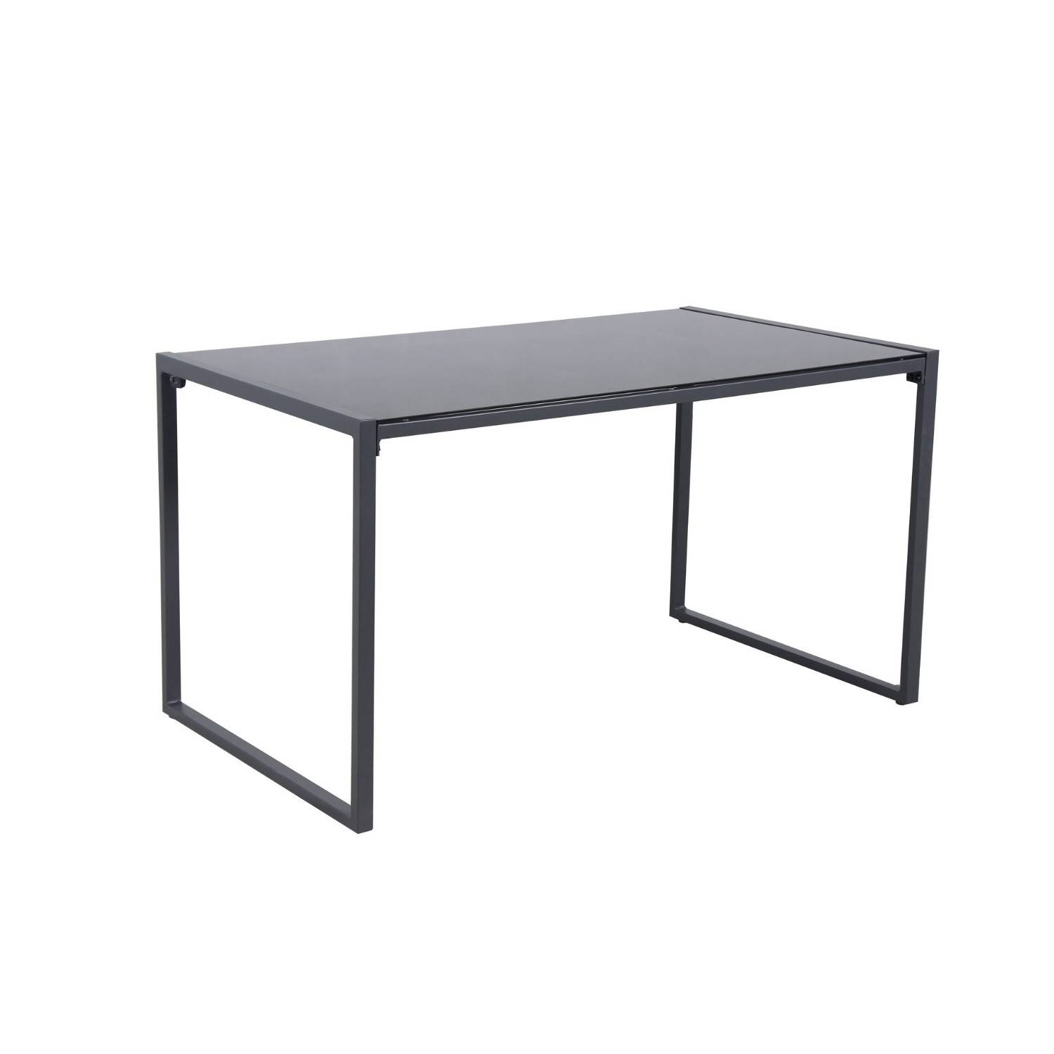 Autre - Salon de jardin en acier 8 personnes d'angle design - Gris Anthracite - ROMY - Imagen 3