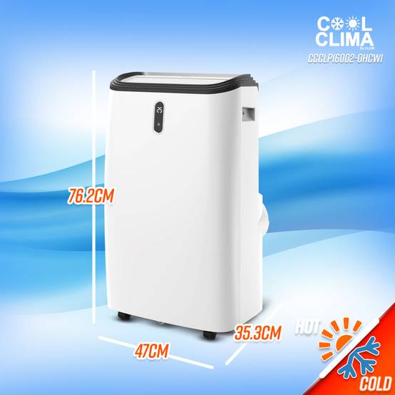 Cool Clima - Climatiseur mobile réversible chaud/froid 16000BTU 4.7KW avec fonction Wifi et télécommande - Cool Clima - Image 4