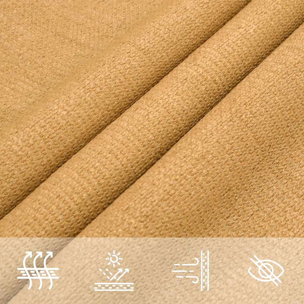 Voile d'ombrage PEHD sable 360 x 360 x 360 cm - PANGIVO - Image 7