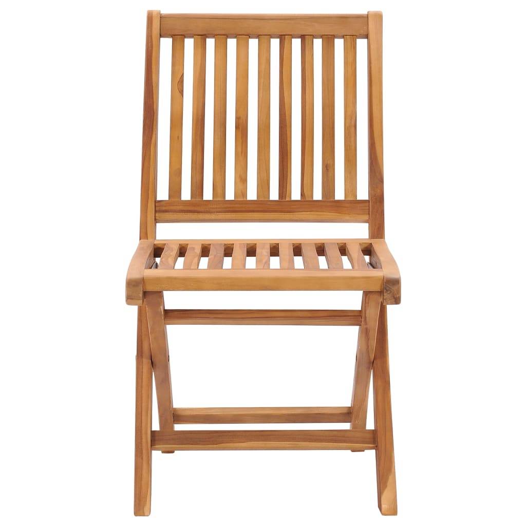 Chaises de jardin lot de 2 teck blanc crème 46.5 x 58 x 88 cm - PANGIVO - Image 4