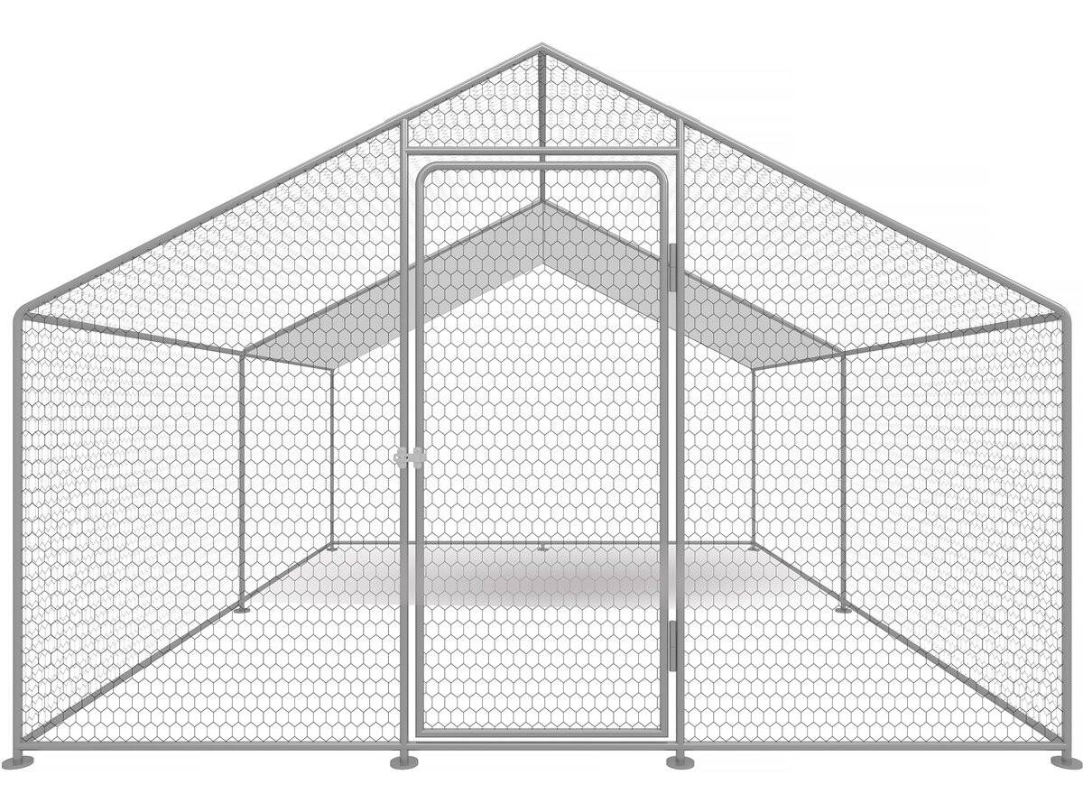 Habitat Et Jardin - Enclos à Poules 12 M² Parc Grillagé 4 X 3 X 2 M Acier Galvanisé -habitat Et Jardin - Imagen 4