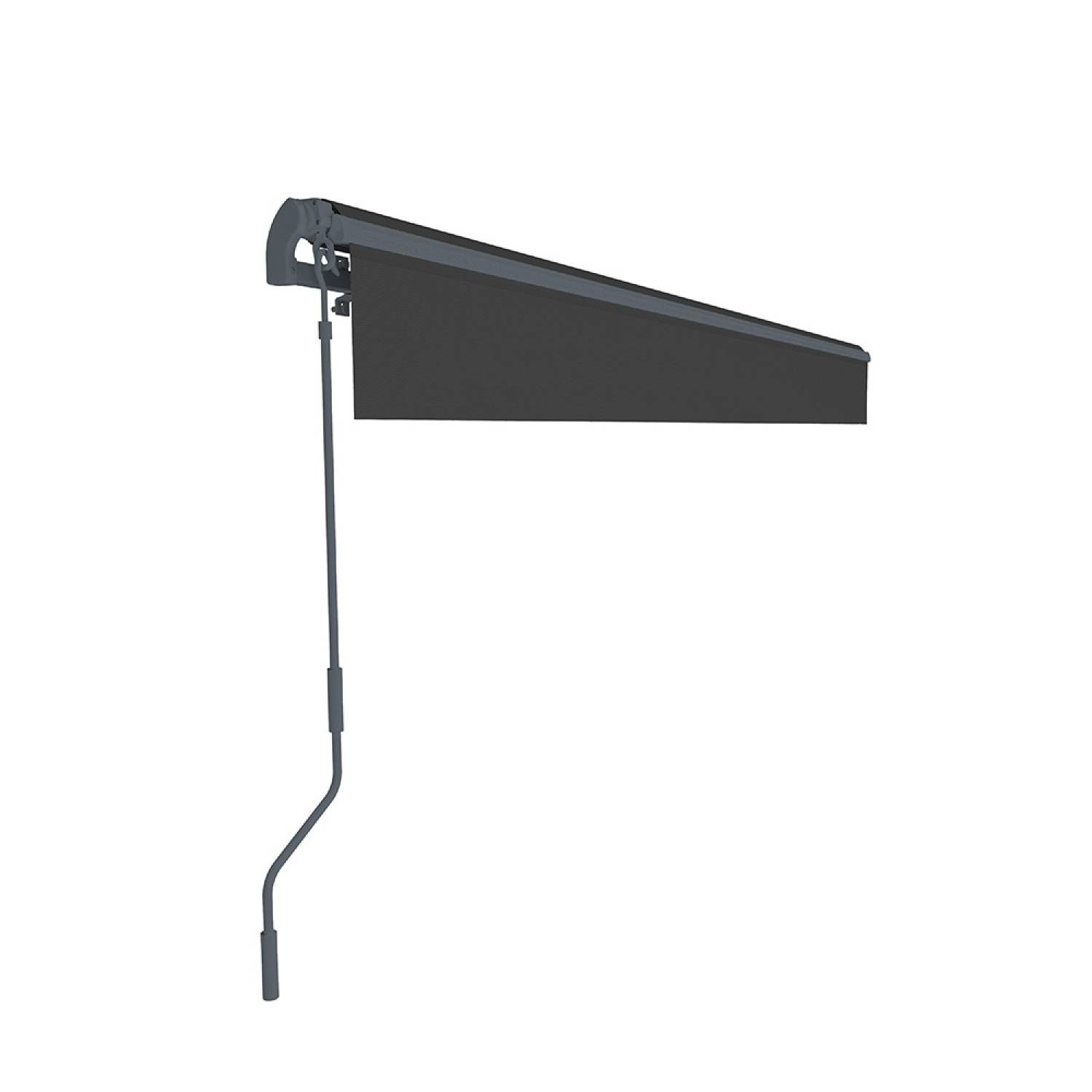 Store banne manuel 3,95 x 3 m en aluminium avec toile gris ADRO - Image 5