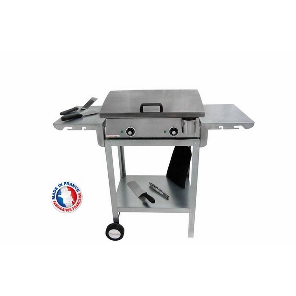 Planchaelec - Pack plancha électrique PLANCHAELEC LUX 600 INOX - CHARIOT ODEON 600 - Image 2