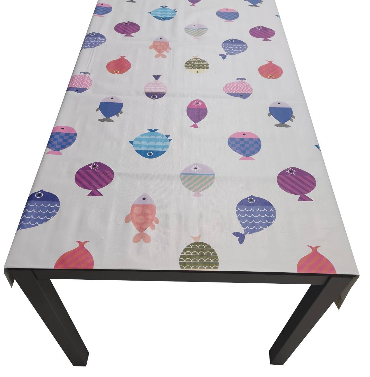 Nappe Composition PVC Base Polyester Anti-taches Poisson Taille 140X220 CM - Image 2