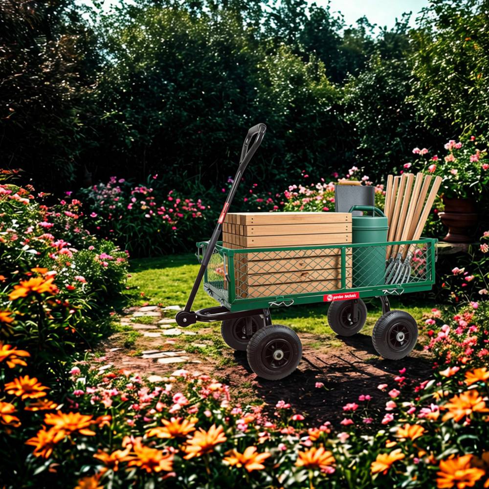 Elem Garden Technic - Chariot de jardin en acier 98X45X50CM - Image 5