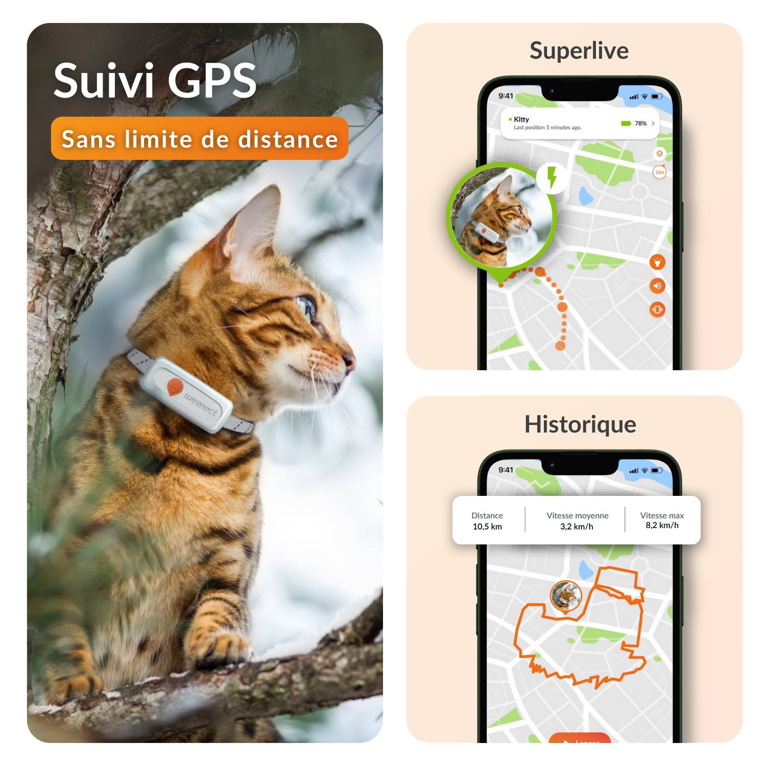 Weenect - Weenect XS - collier gps pour chat ( white edition) - Image 3