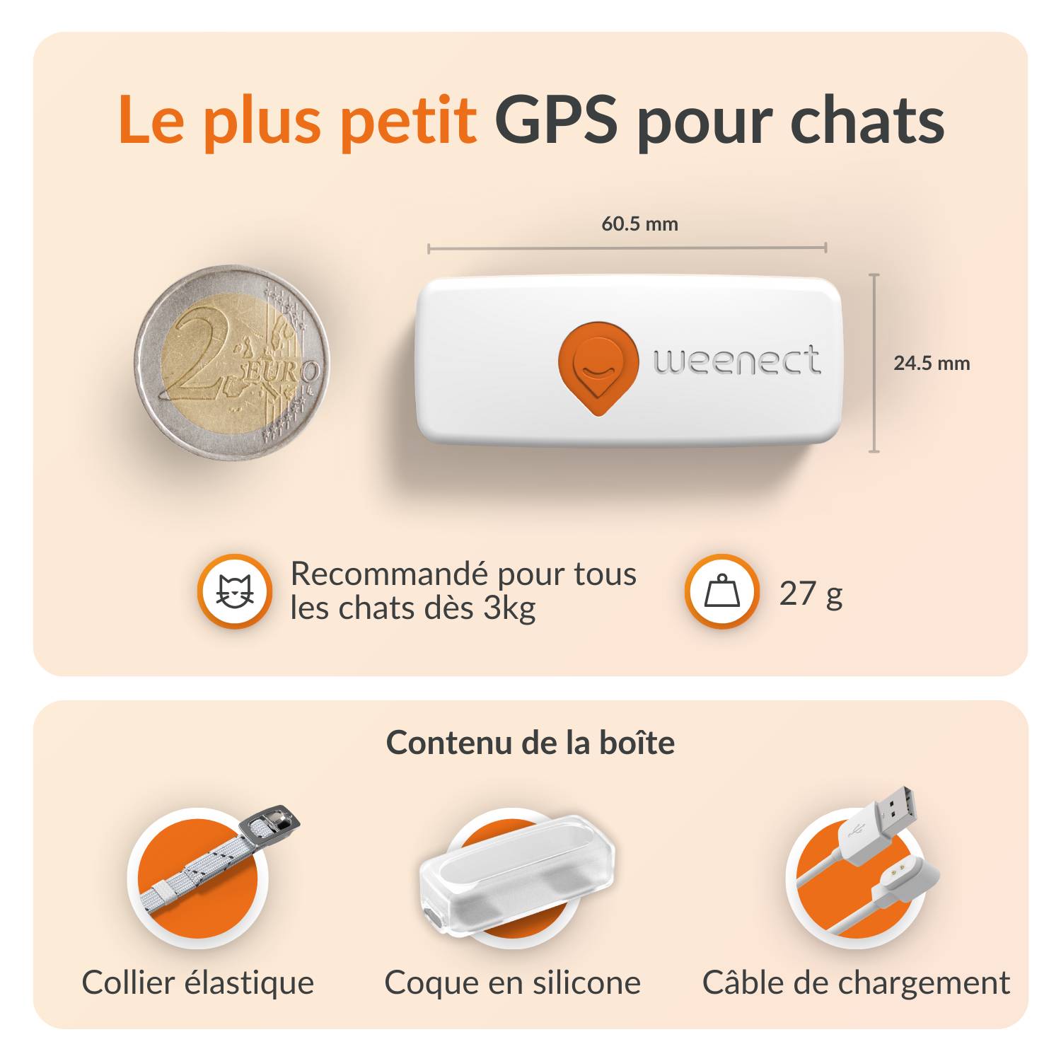 Weenect - Weenect XS - collier gps pour chat ( white edition) - Image 8