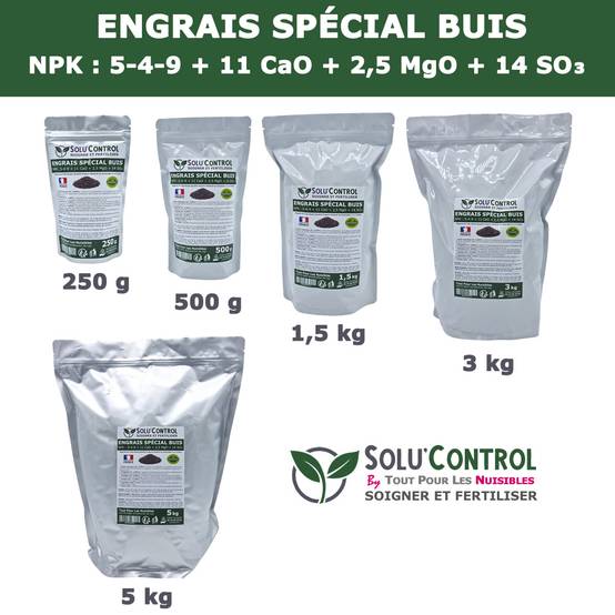 SOLU’CONTROL - Engrais Spécial Buis 5 kg - Formulation haute qualité Organo-Minérale - Image 4
