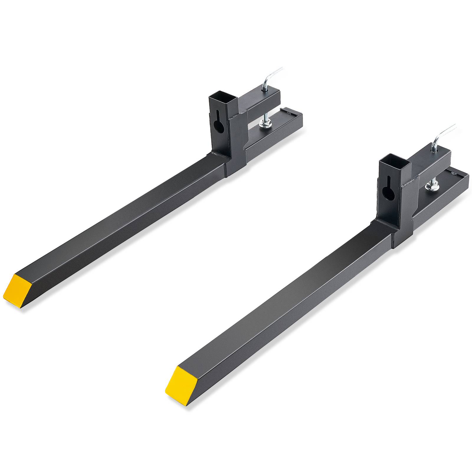VEVOR Pinces fourches palette 1090x70x230 mm, charge 907 kg, lame 76 cm. Pour chargeur tracteur, godet. - Image 1