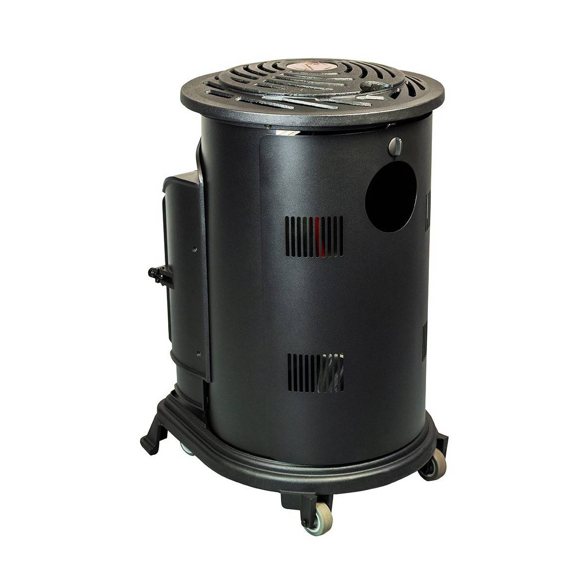 Universal - Poêle à gaz 3,4KW NOIR Fonte Véritable Effet feu de bois + Tuyau gaz + Détendeur butane Provence UNIVERSAL - Imagen 7